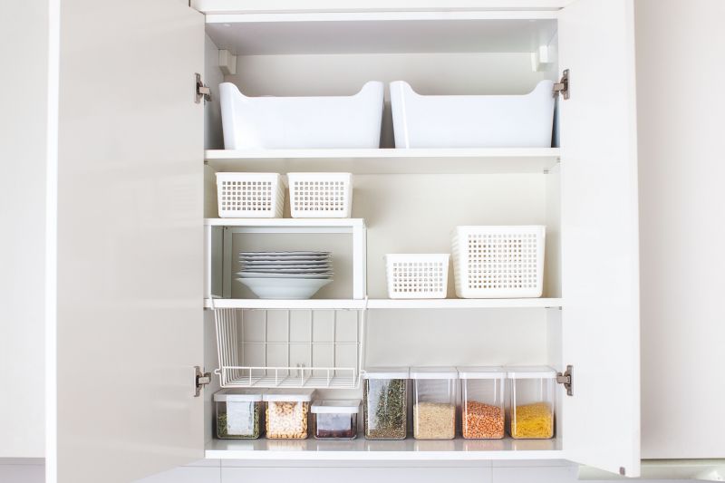 Organized Storage Cabinets