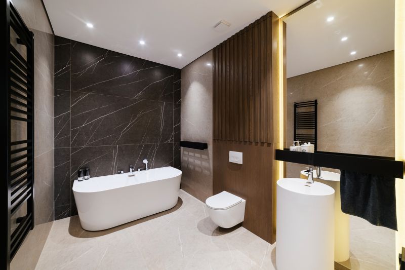 Bathroom with ambient lighting